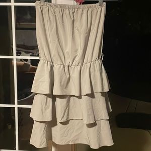 cute strapless ruffled dress by Lola